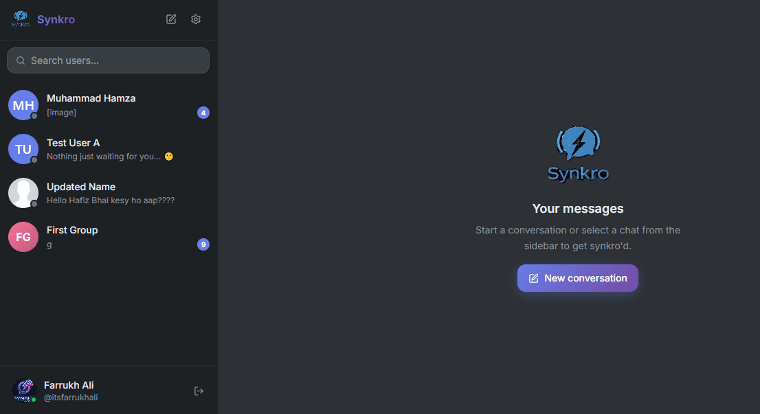 Synkro — Real-Time Chat