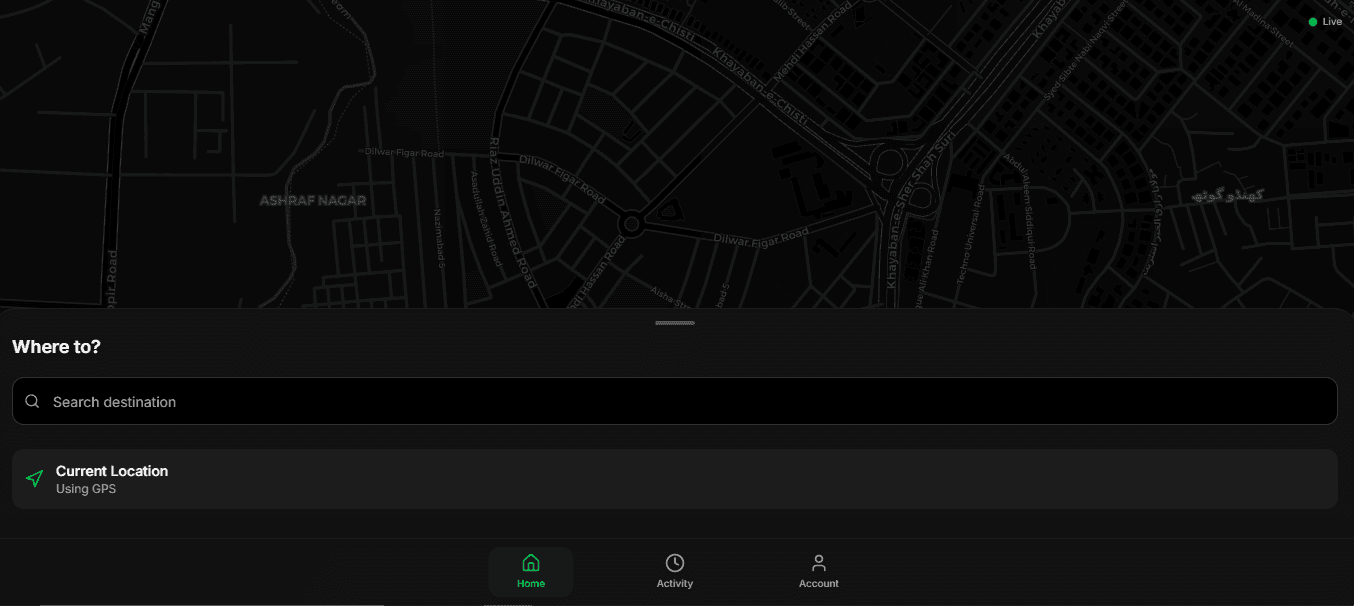 Uber Clone — Ride Booking